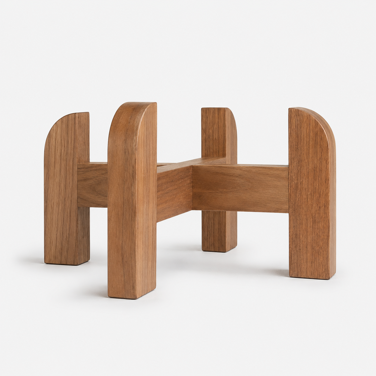 Support en bois naturel pour filtre à eau