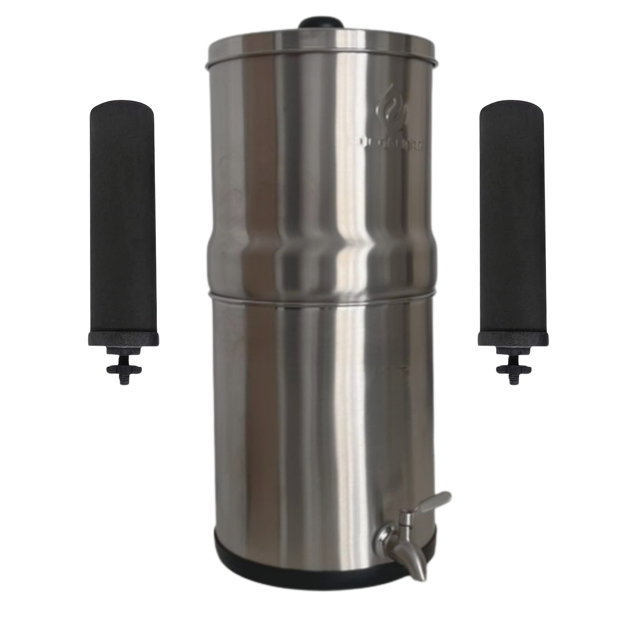Filtre à Gravité EuroGuard Inox - Finition Miroir en Acier Inoxydable - Filtre à Eau et Purificateur d’Eau