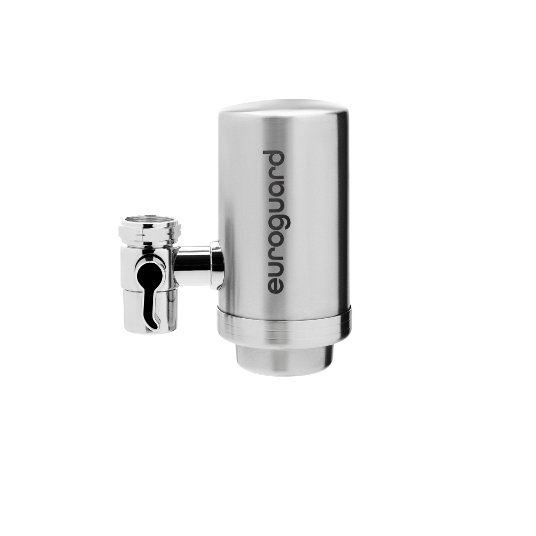 Filtre à Eau pour Robinet euroguard (Inox) – Réduit Chlore, Goût & Impuretés