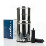 EuroGuard 8.5 Liter Stainless Steel Gravity Filter - Water Filter and Water Purifier (Without Bracket)