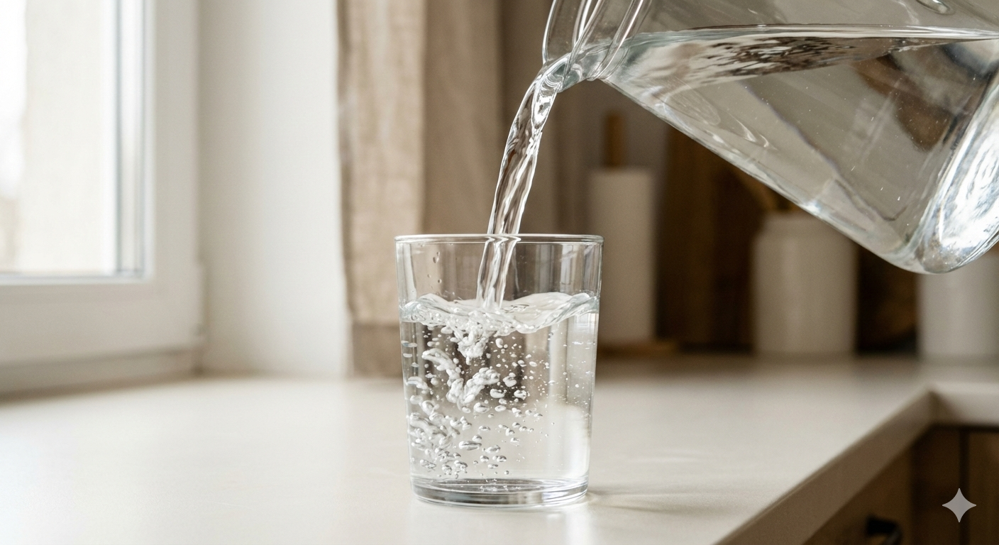 Retient minéraux essentiels pour eau au bon goût